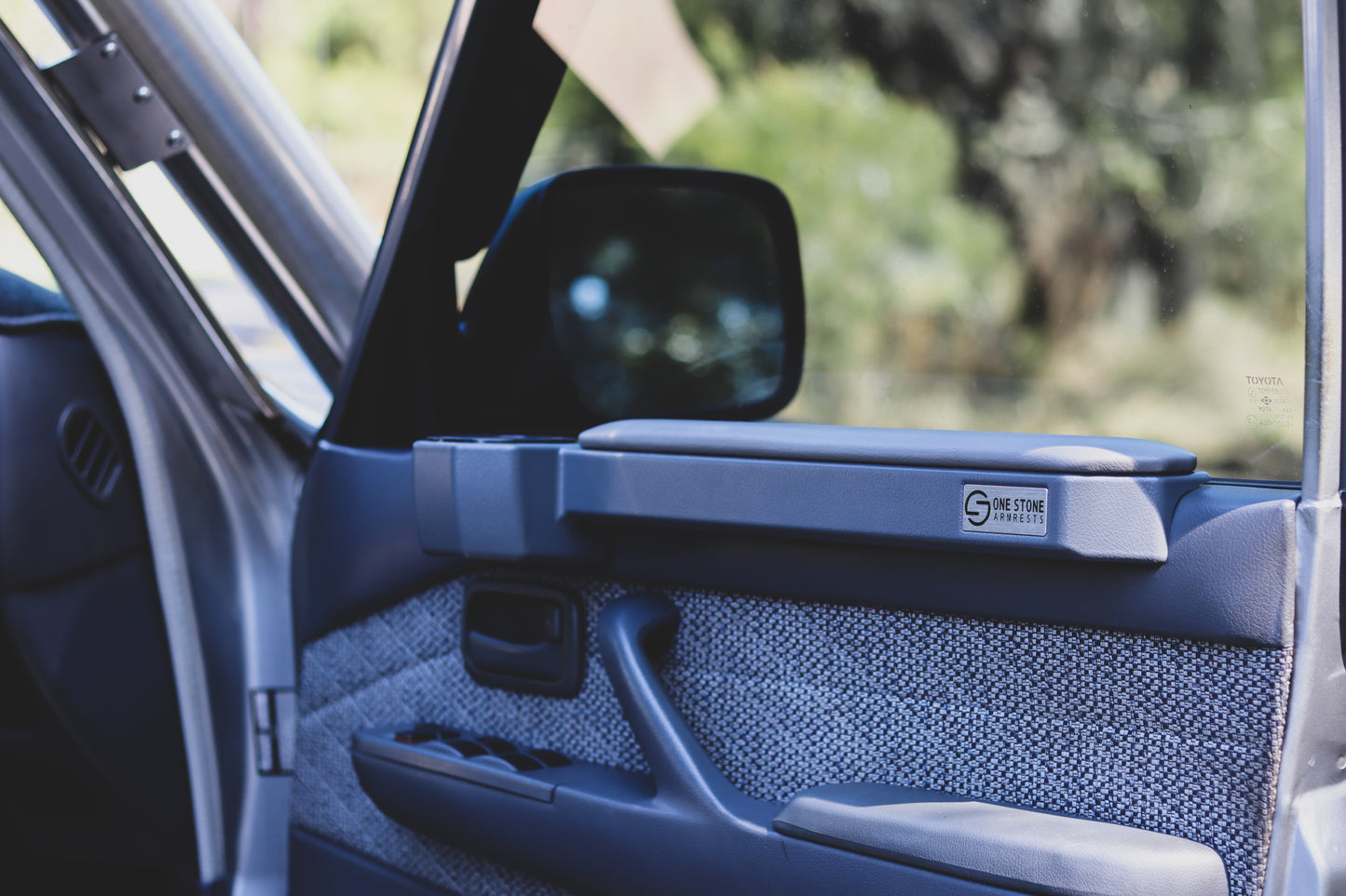 Grey — 80 Series Landcruiser Armrests (Pair)