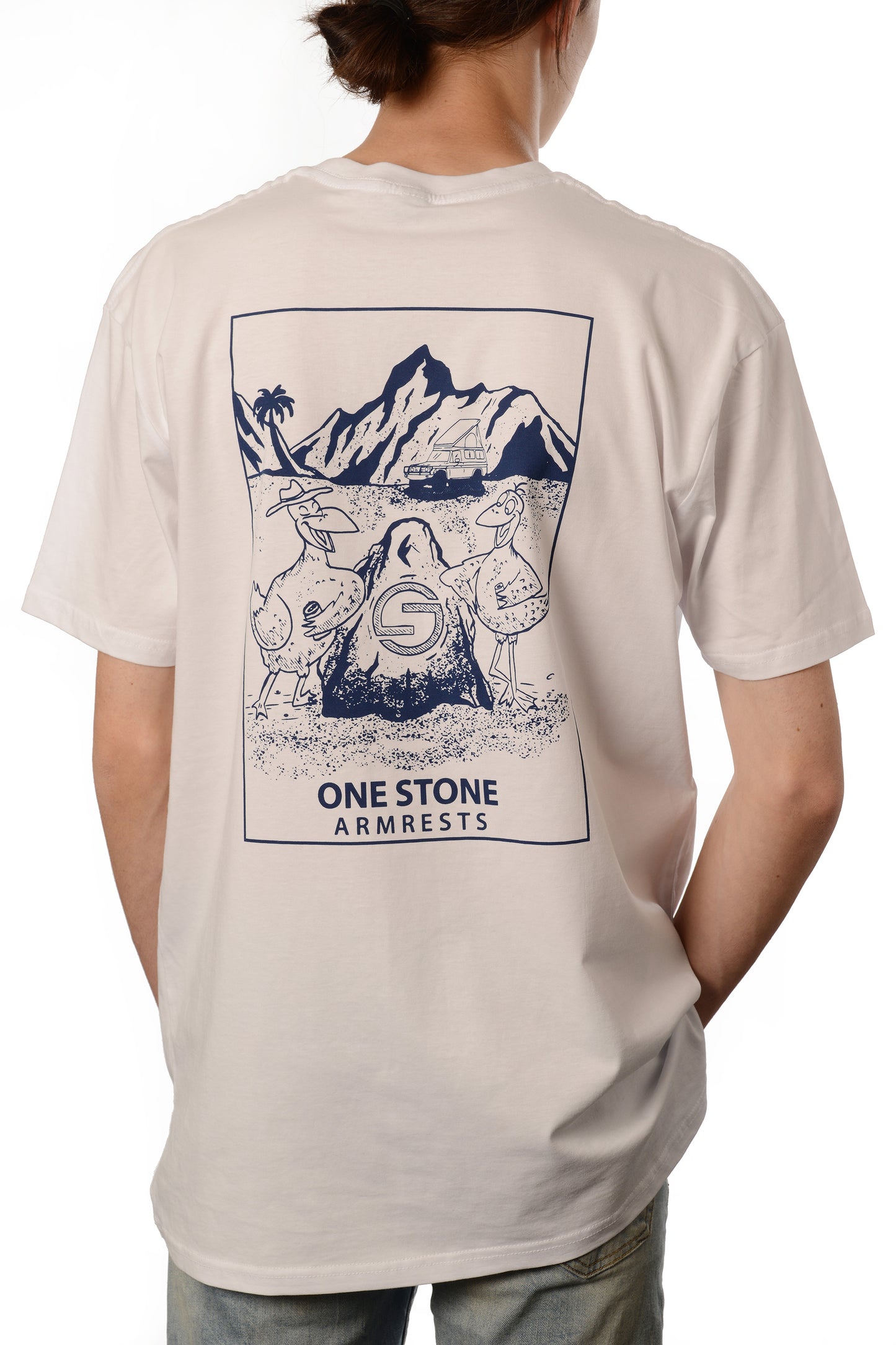 One Stone Armrests White Tee