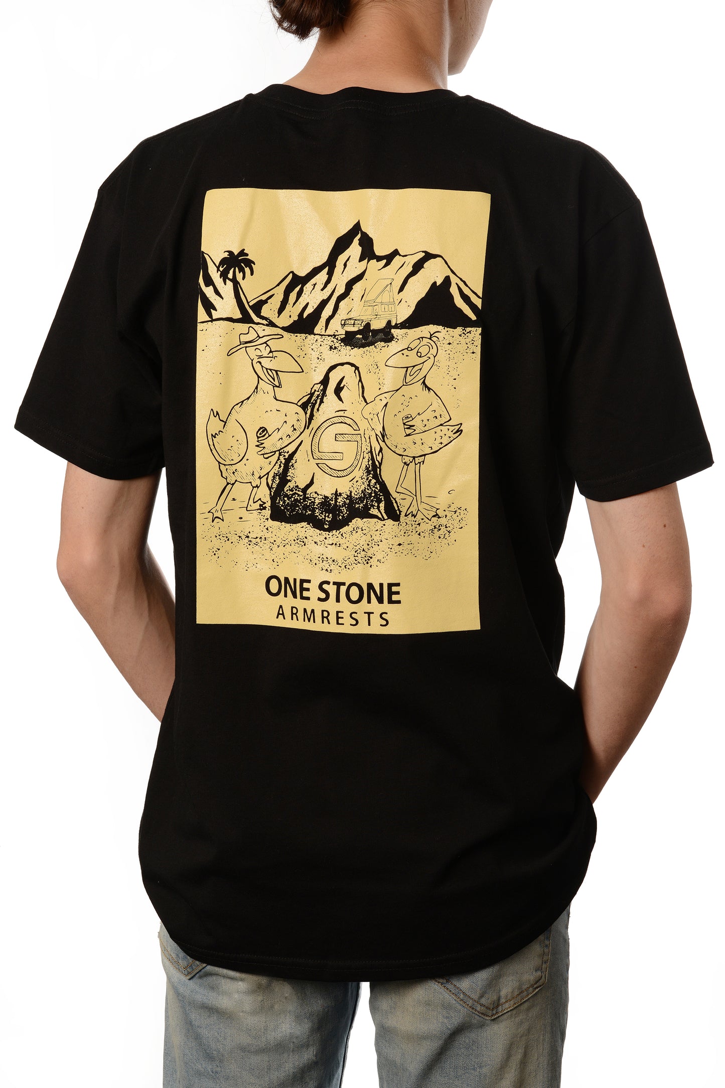 One Stone Armrests Black Tee