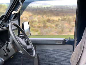 70 Series Landcruiser Armrest: Grey Full set (driver + passenger side).