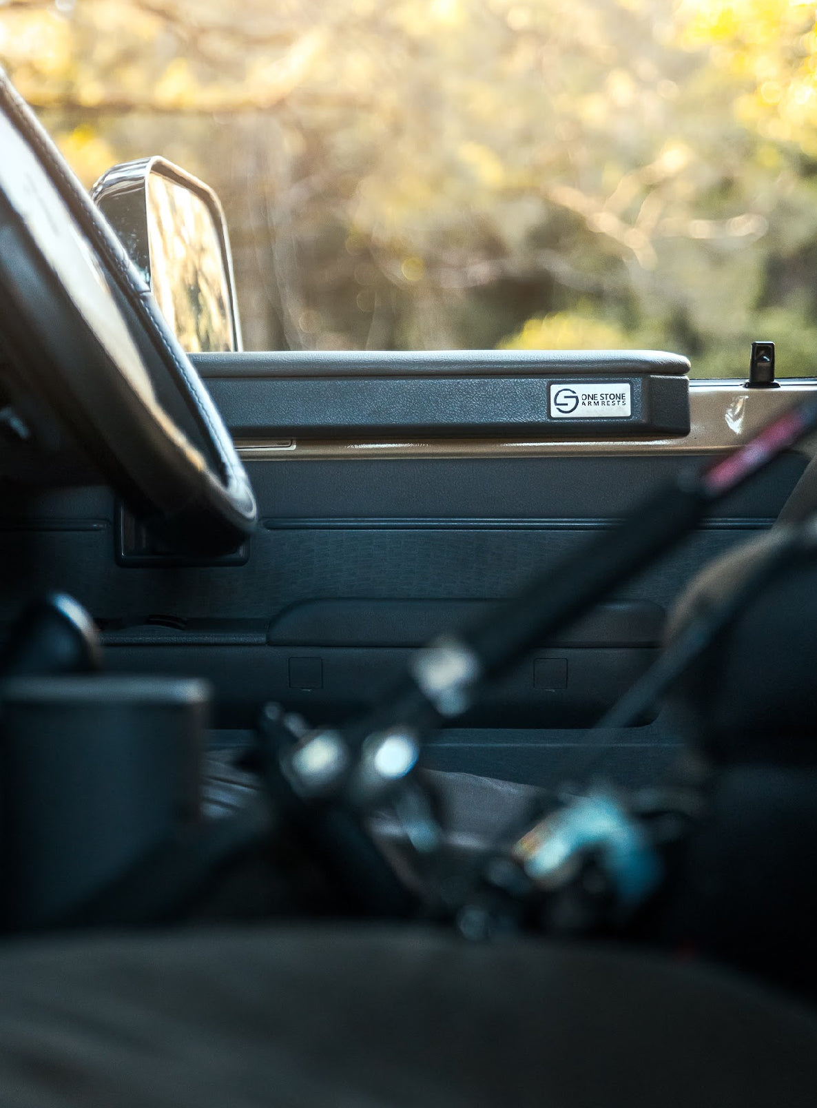 70 Series Landcruiser Armrest: Grey Right Side Armrest