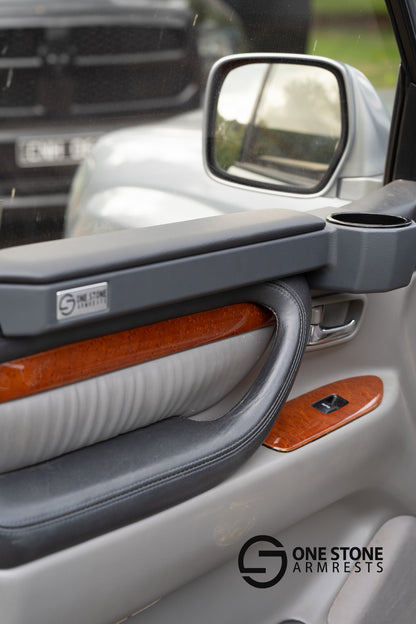 100 Series Landcruiser Armrests Dark Grey.(Driver and Passenger)