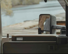 Load image into Gallery viewer, 70 Series Landcruiser Armrest: Tan Left Side Armrest.  Oak main body Tan Upholstery