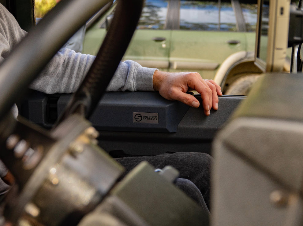 Land Rover Defender Armrest Black Pair | One Stone Armrests – One Stone ...