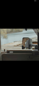 70 Series Landcruiser Armrest: Tan Full set (driver + passenger side) Oak main body tan upholstery